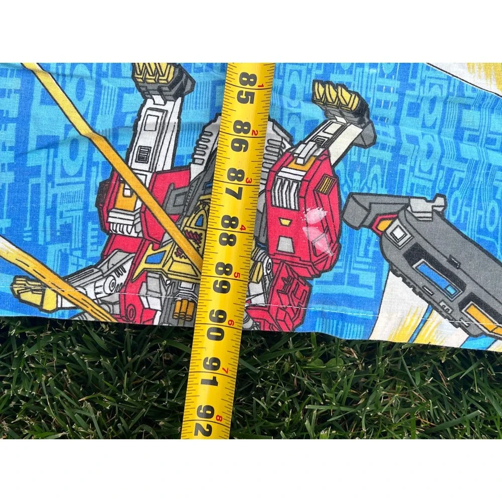 Vintage 1994 Superhuman Samurai Syber-Squad‎ Twin Sheet Set 3pc DIC Tsuburaya
